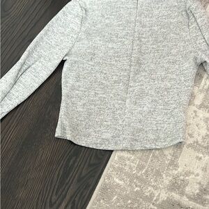 Light Gray Knit Long Sleeve Top